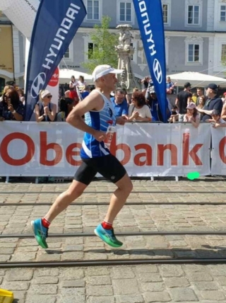 Hubert im Ziel